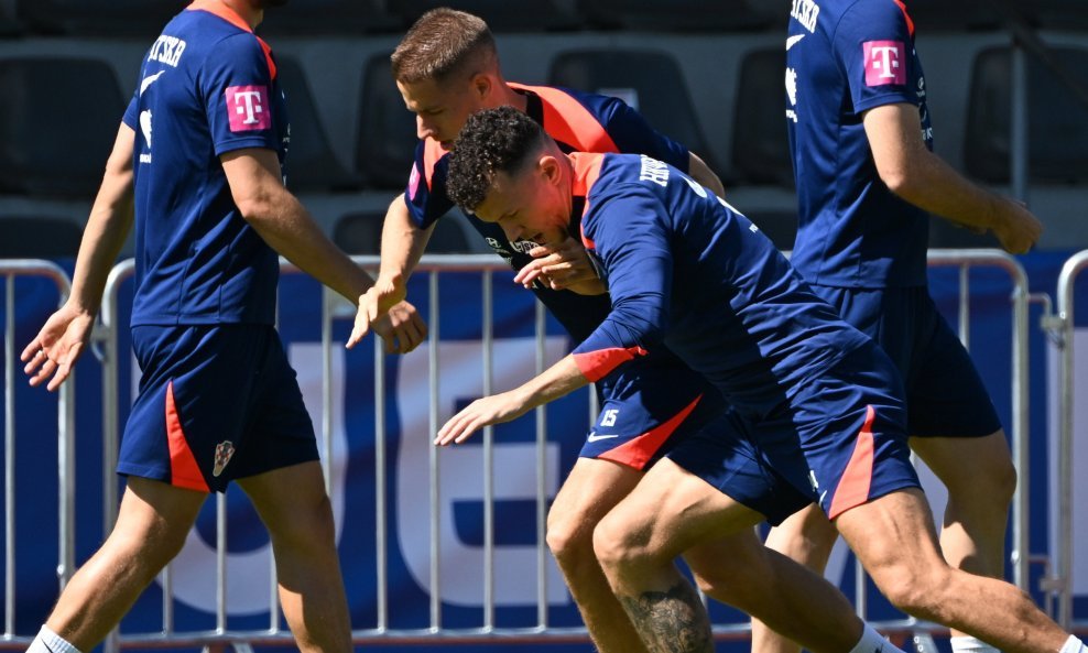Hrvatska nogometna reprezentacija se priprema za susret s Albanijom
