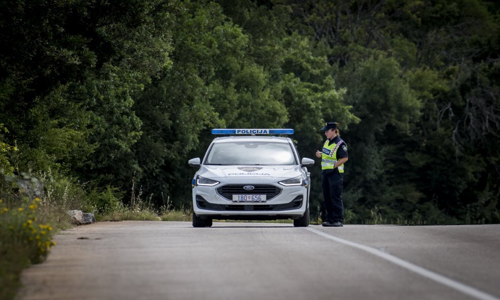 Očevid nesreće kod Obrovca