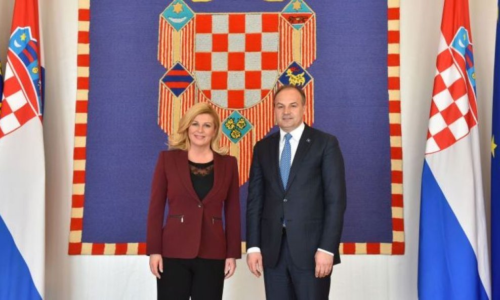 Kolinda Grabar Kitarović i Enver Hoxhaj