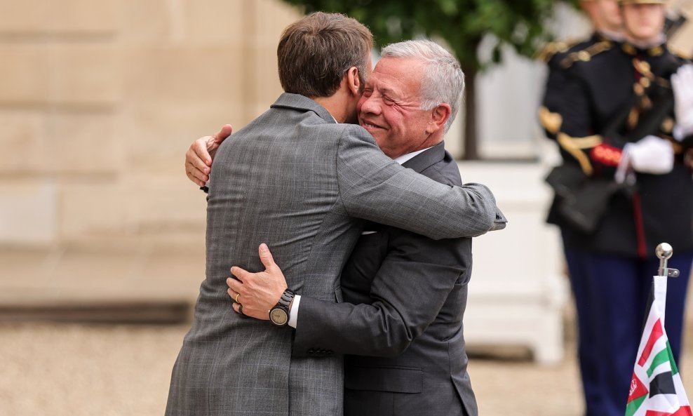 Emmanuel Macron i jordanski kralj Abdulah II