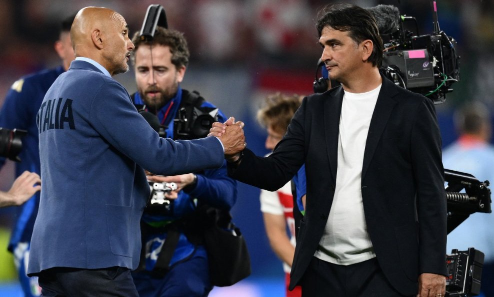Luciano Spalletti Italija i Zlatko Dalić Hrvatska