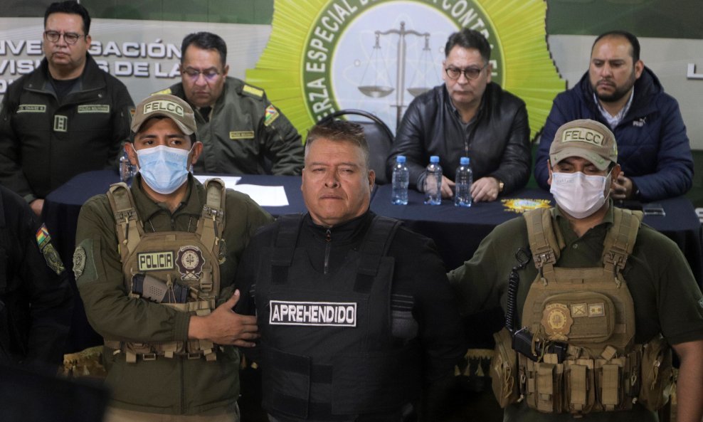 Smijenjeni zapovjednik bolivijske vojske general Juan Jose Zuniga, nakon uhićenja