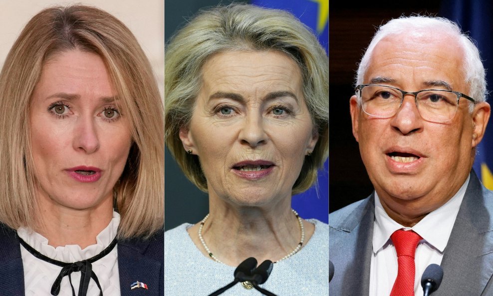 Kaja Kallas, Ursula von der Leyen, Antonio Costa