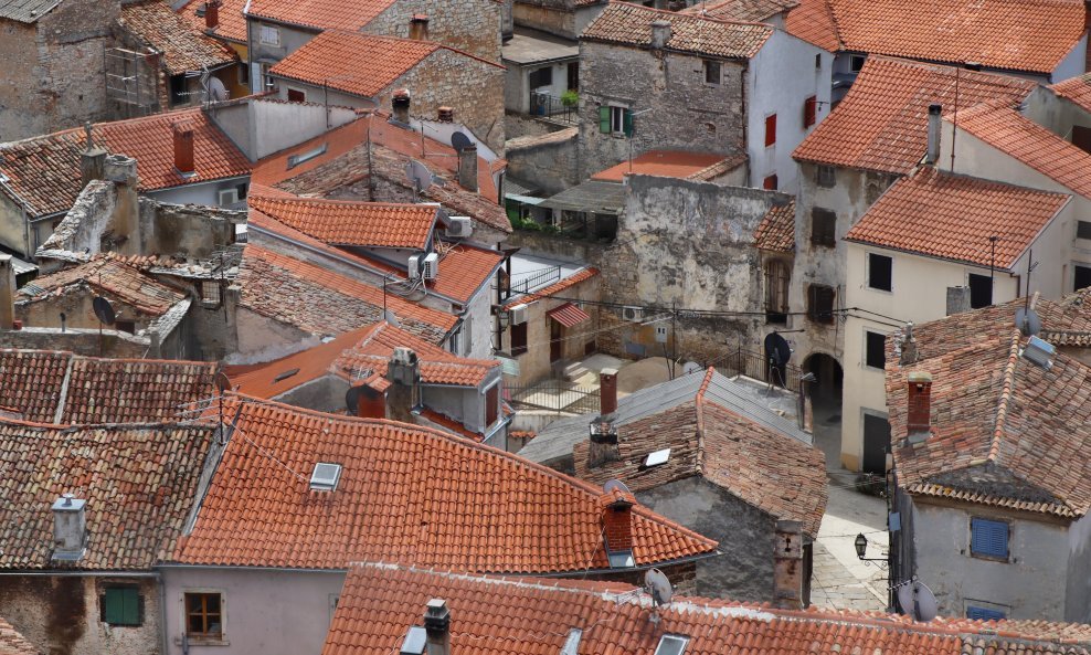 Vodnjan starogradska jezgra iz zraka