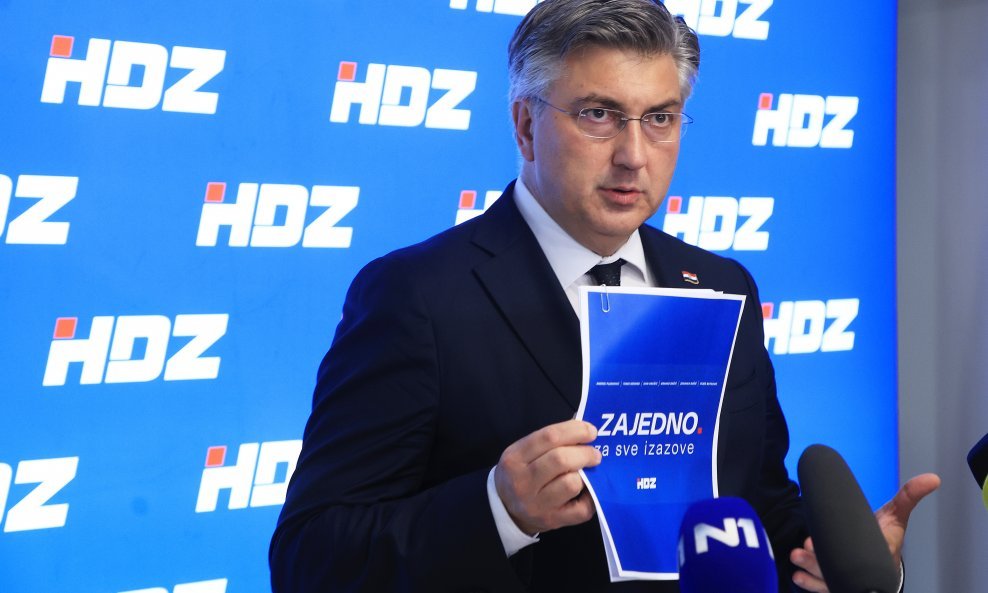 Andrej Plenković nakon sjednice Predsjedništva HDZ-a