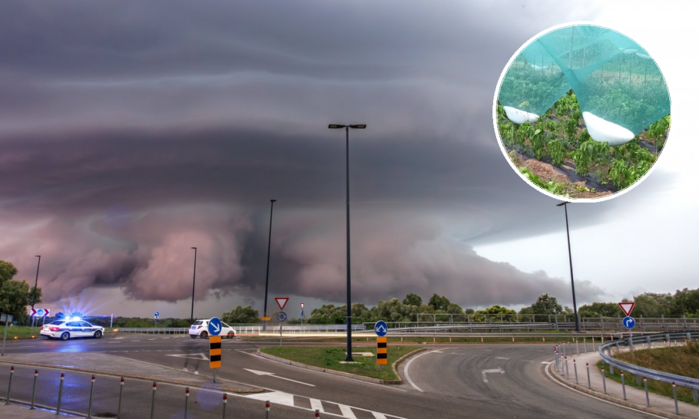 Superćelija iznad Vukovara, tuča u Lipiku