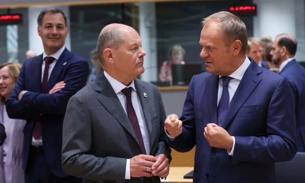Donald Tusk i Olaf Scholz