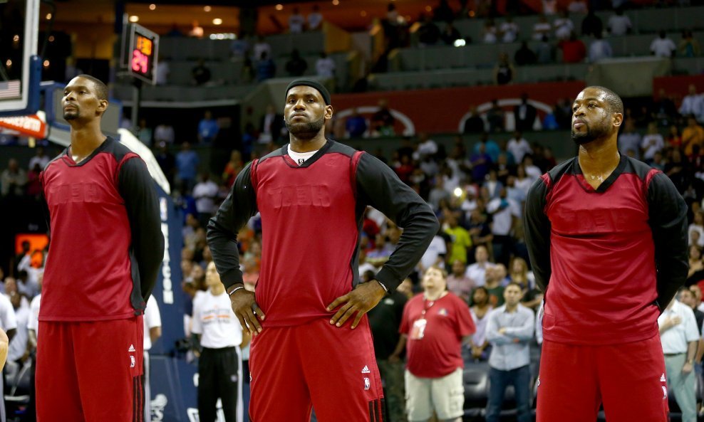 Chris Bosh, LeBron James i Dwyane Wade