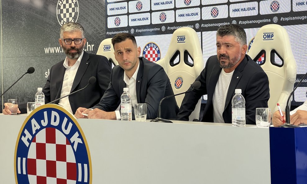 Slijeva: Ivan Bilić, Nikola Kalinić i Gennaro Gattuso