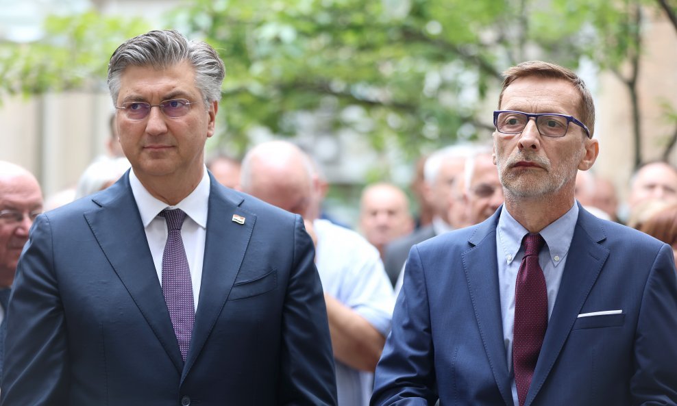 Andrej Plenković i Miro Gavran