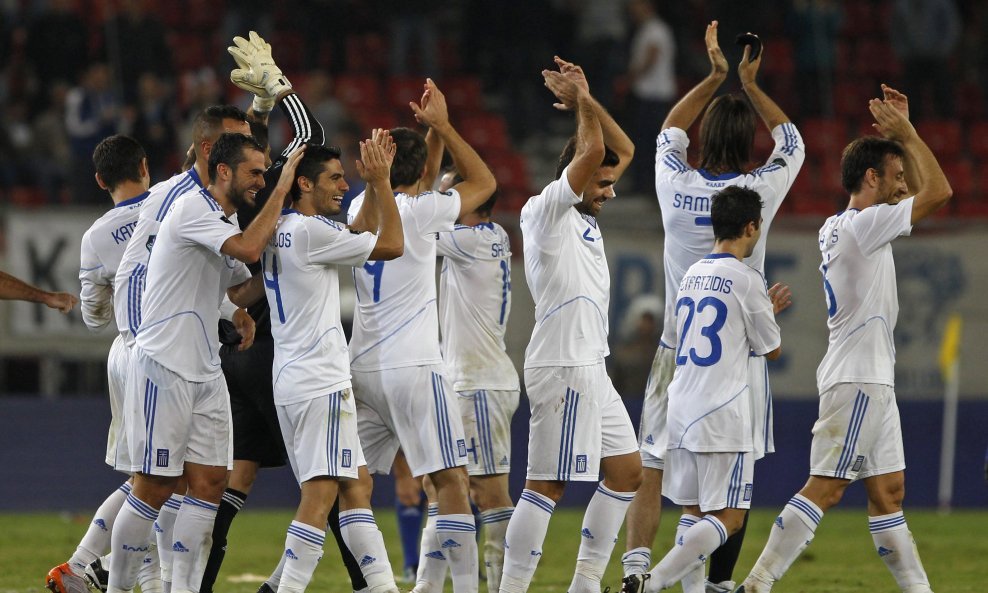 Slavlje grčkih nogometaša