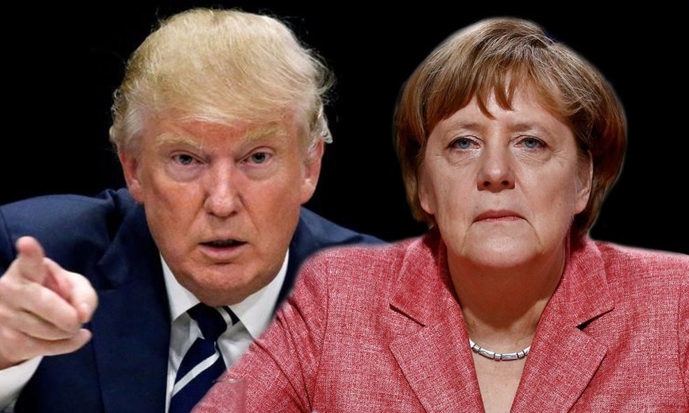 Donald Trump i Angela Merkel