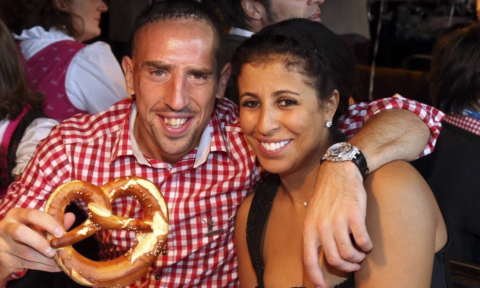 Franck Ribery i supruga Wahiba