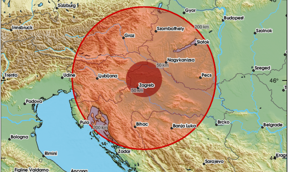 Zatresla se Podravina: Potres kod Koprivnice magnitude 4,1  po Richteru