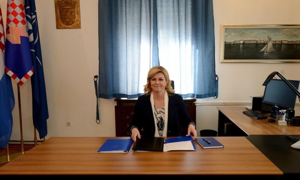 Kolinda Grabar Kitarović, privremeni ured u Zadru (1)