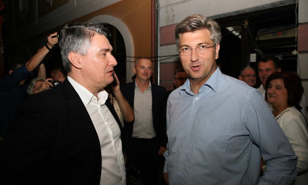 zoran milanović, andrej plenković