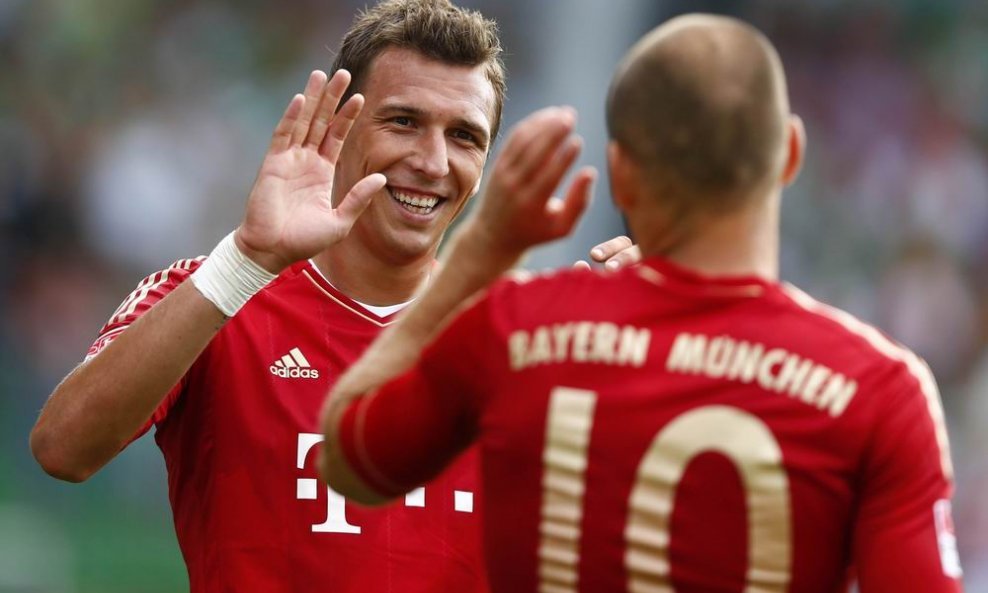 Mario Mandžukić i Arjen Robben