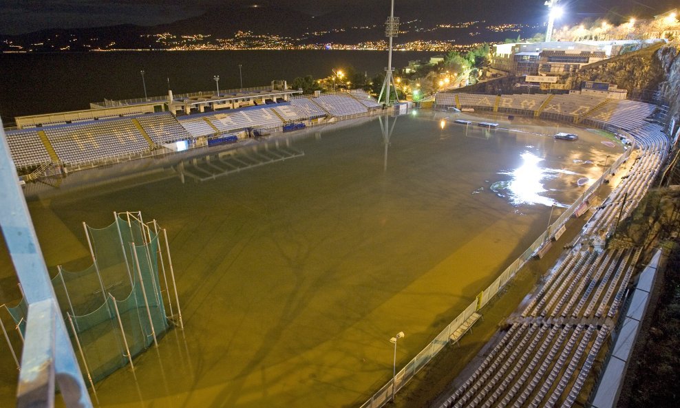 Kantrida, poplava, NK Rijeka Božić 2009