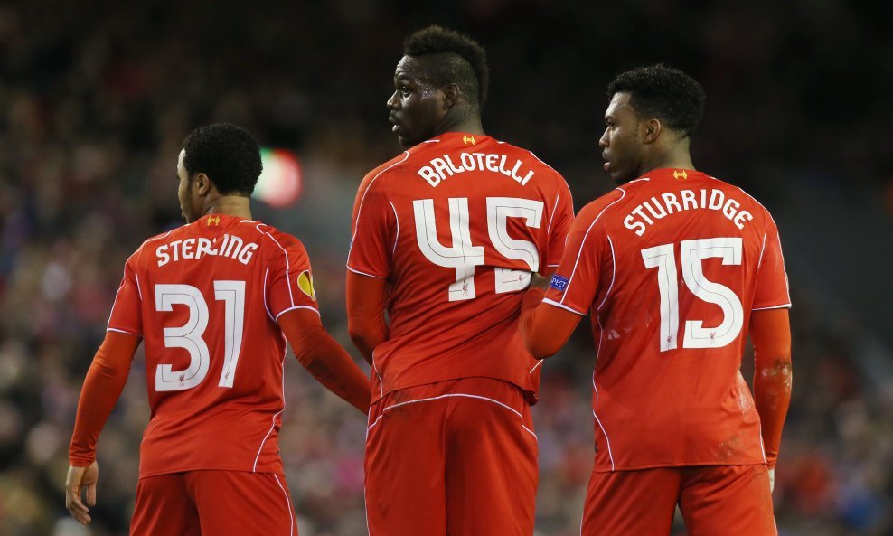 Raheem Sterling Mario Balotelli Daniel Sturridge Liverpool FC