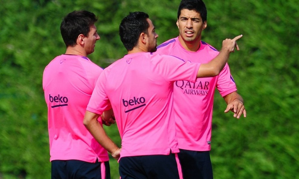 Lionel Messi Luis Suarez Xavi Hernandez