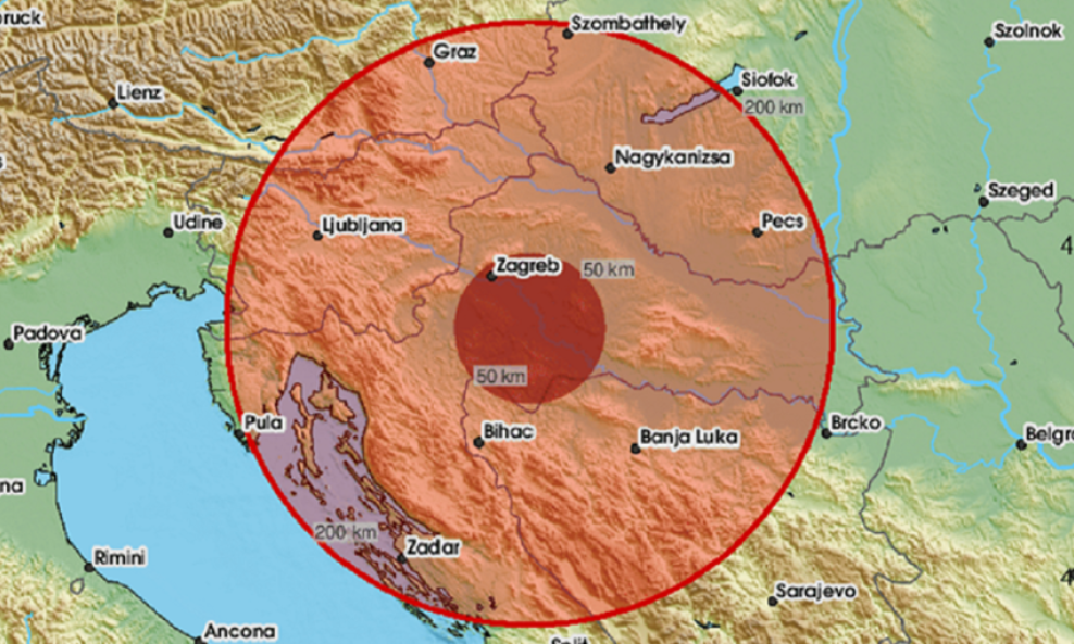 Potres u Sisku i Petrinji (EMSC)