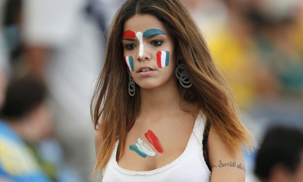 Navijačica Italije na Kupu Konfederacija u Brazilu