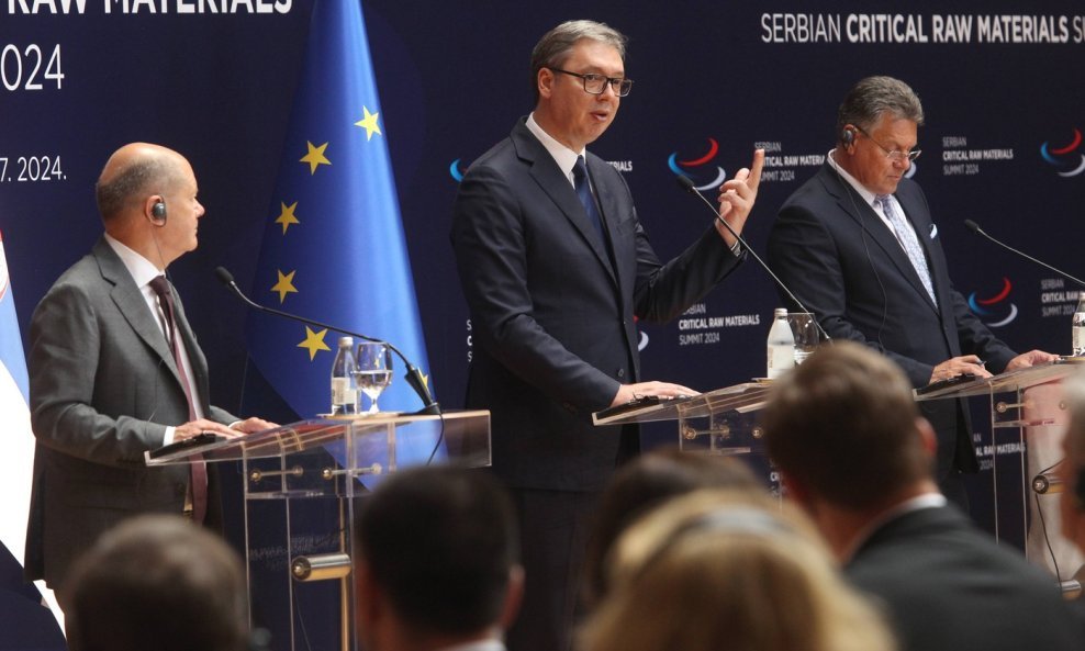 Olaf Scholz i Aleksandar Vučić