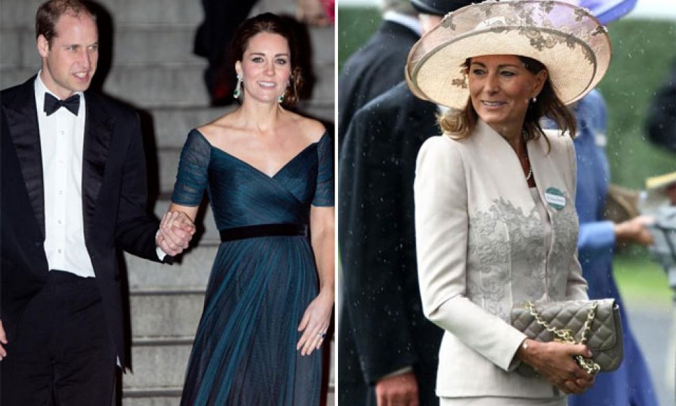 Kate, William i Carole Middleton