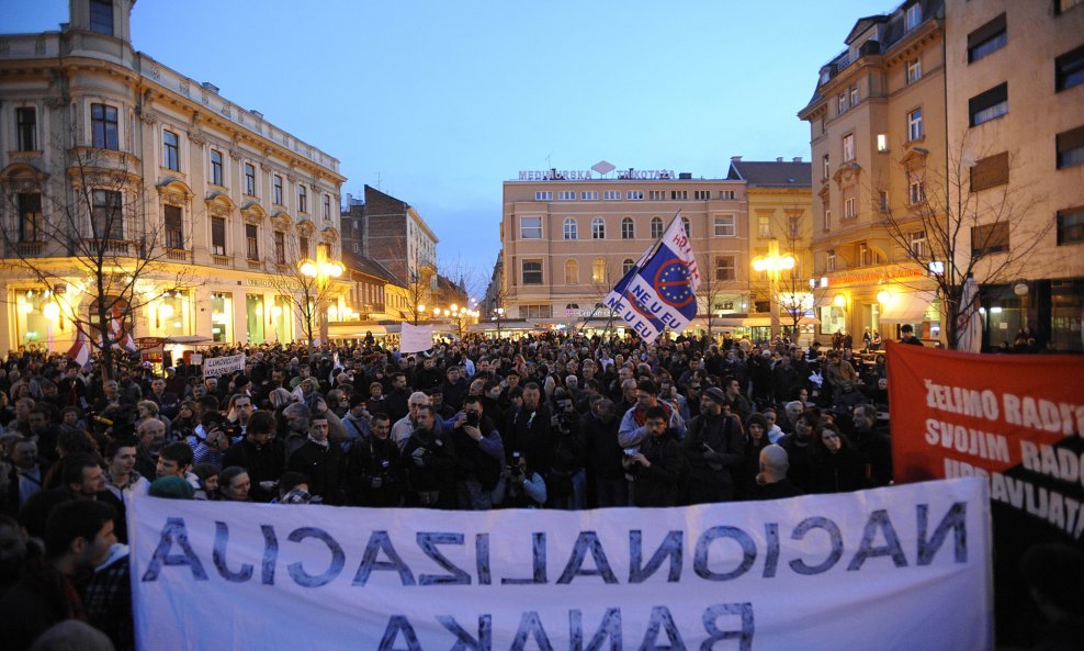 10 prosvjed u Zagrebu