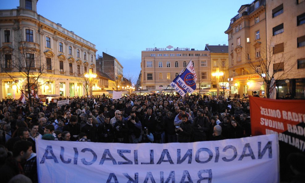 10 prosvjed u Zagrebu