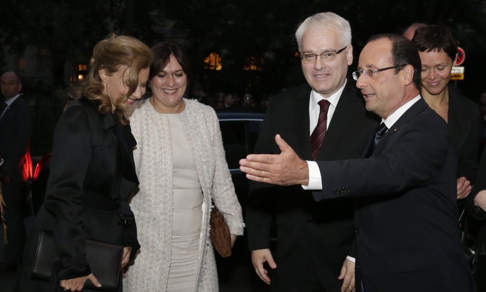 Valerie Trierweiler, Tatjana Josipović, Ivo Josipović i Francois Hollande