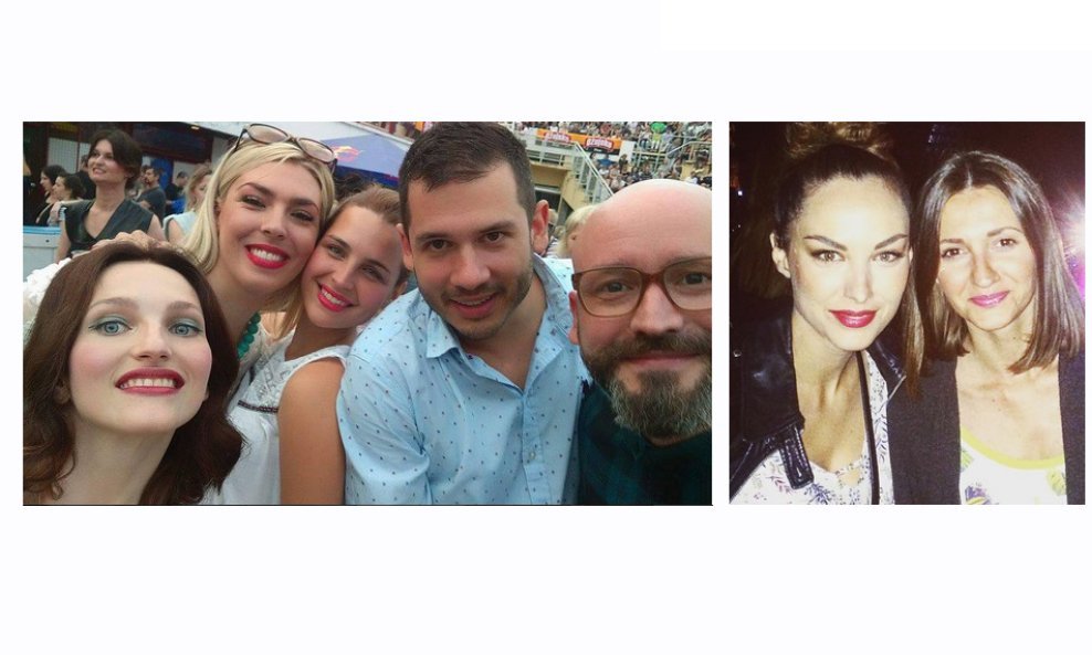 Doris Pinčić Rogoznica i Boris Rogoznica, Lea Mijatović, Antonija i Aljoša Šerić te Tatjana Jurić s prijateljicom na koncertu Simply Red u sklopu festivala Zagreb Calling na Šalati
