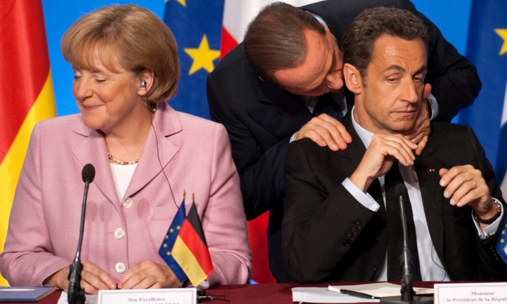 Angela Merkel, Silvio Berlusconi, Nicolas Sarkozy