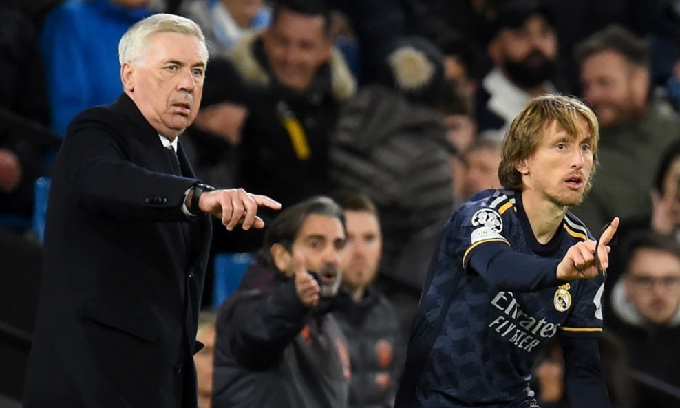 Carlo Ancelotti i Luka Modrić Real Madrid