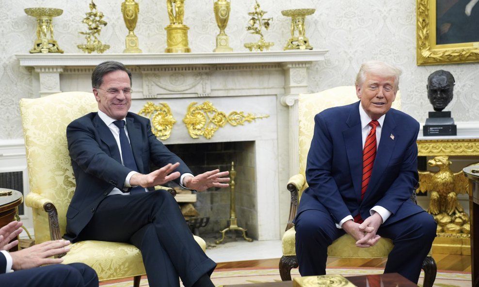 Mark Rutte i Donald Trump