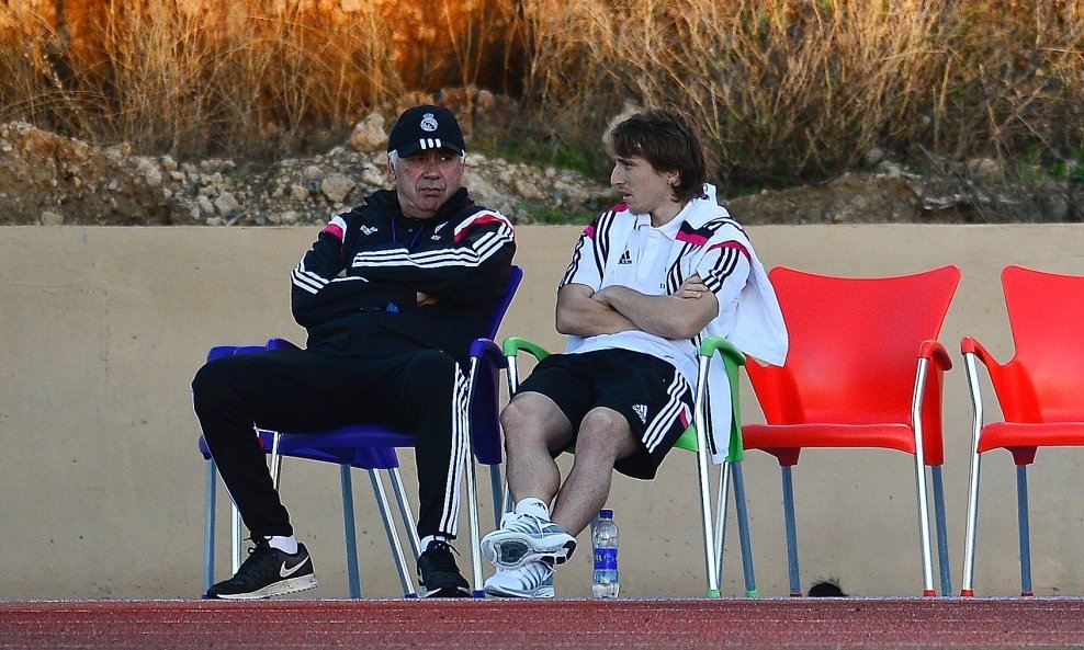 Carlo Ancelotti i Luka Modrić