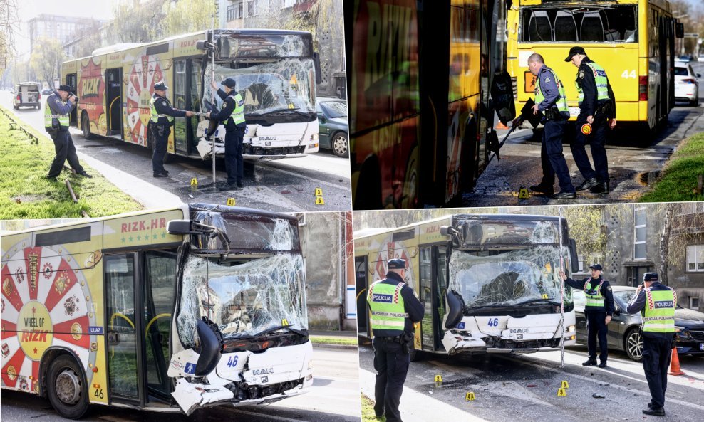 Sudar autobusa u Osijeku