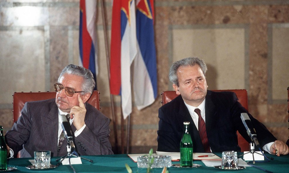 Franjo Tuđman i Slobodan Milošević