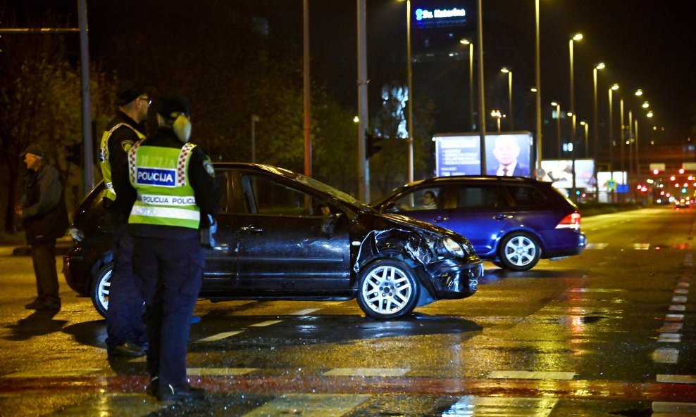 Sudar u Zagrebu na križanju Heinzelove i Planinske ulice