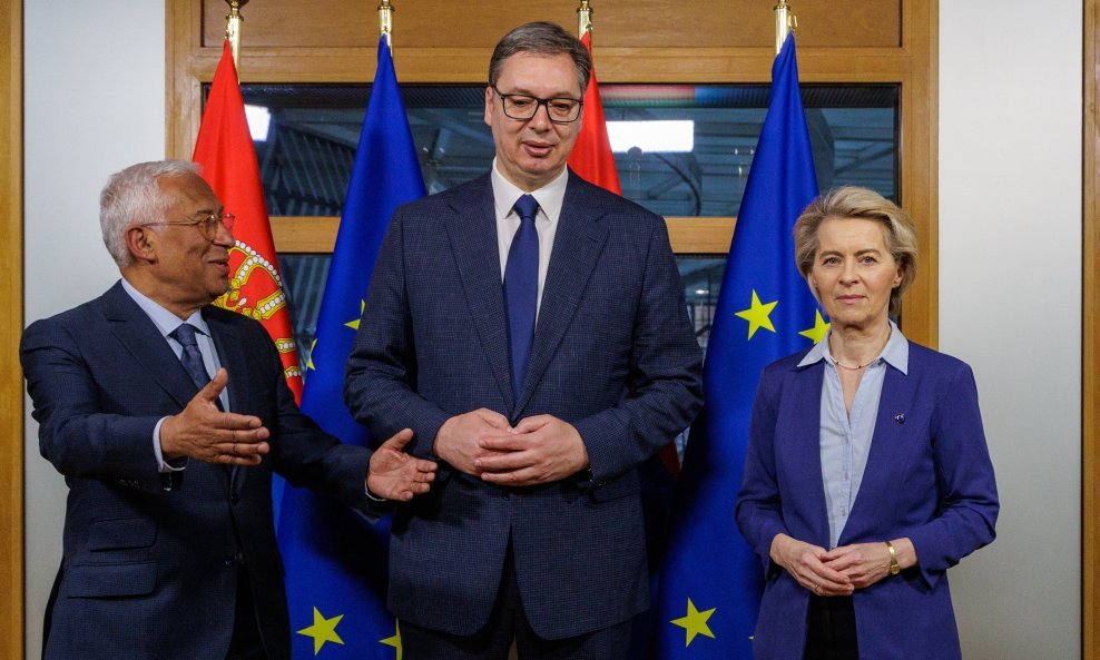 Antonio Costa, Aleksandar Vučić i Ursula von der Leyen