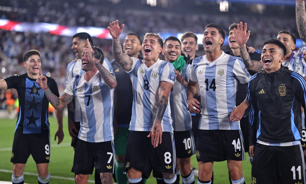 Slavlje igrača Argentine