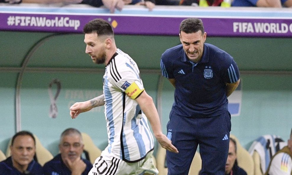 Leo Messi i Lionel Scaloni Argentina