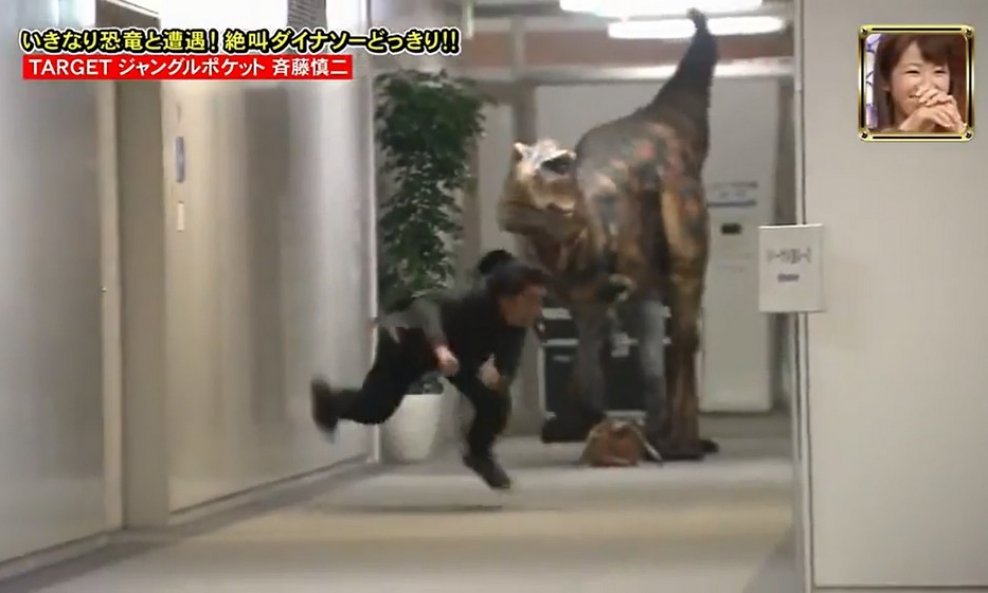 dinosaur japan skrivena kamera funvideo