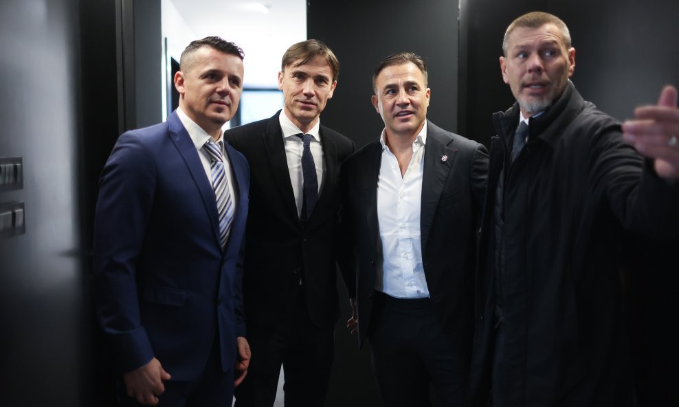 Goran Vlaović u društvu Darija Šimića, Fabija Cannavara i Zvonimira Bobana