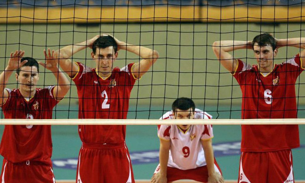 Matija Sabljak, Ivan Raić, Željko Nojić, Sven Šarčević (odbojkaši Mladosti)