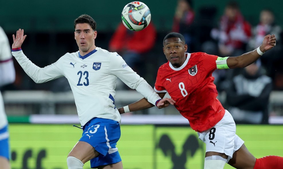 Dušan Vlahović i David Alaba