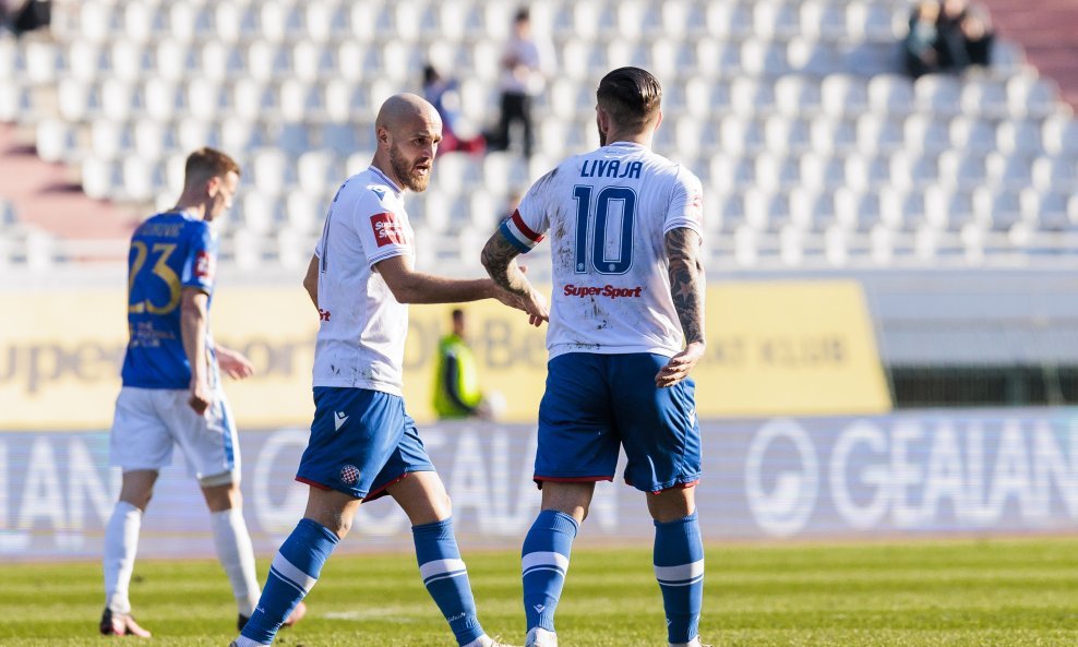 Lukas Grgić (iz vremena dok je igrao za Hajduk) i Marko Livaja