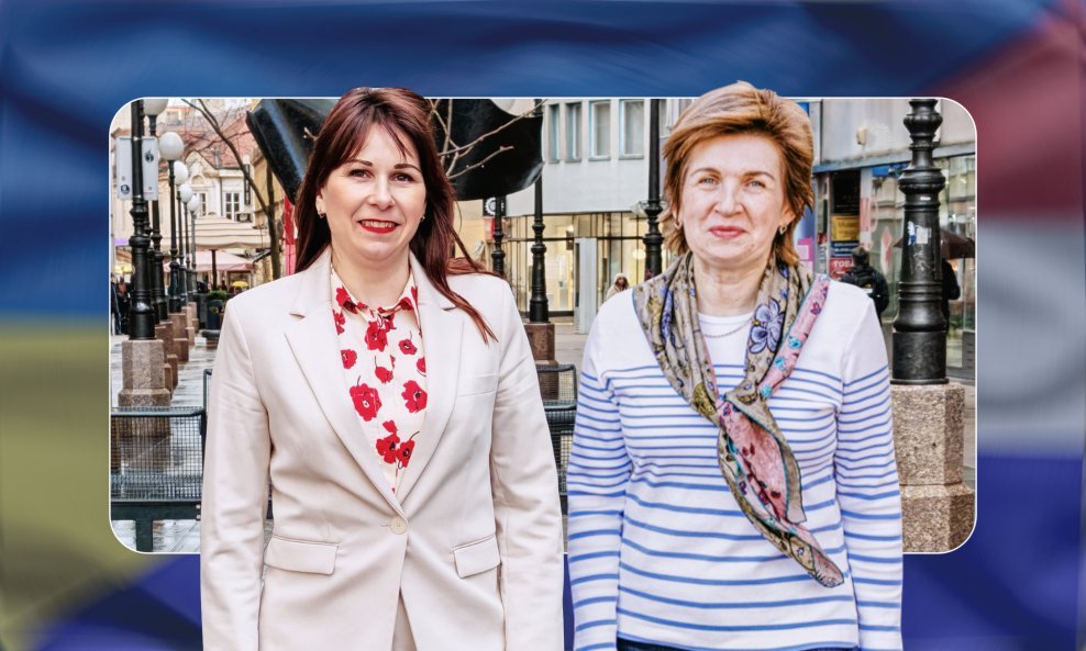 Hanna Chabanenko i Olha Zelenska