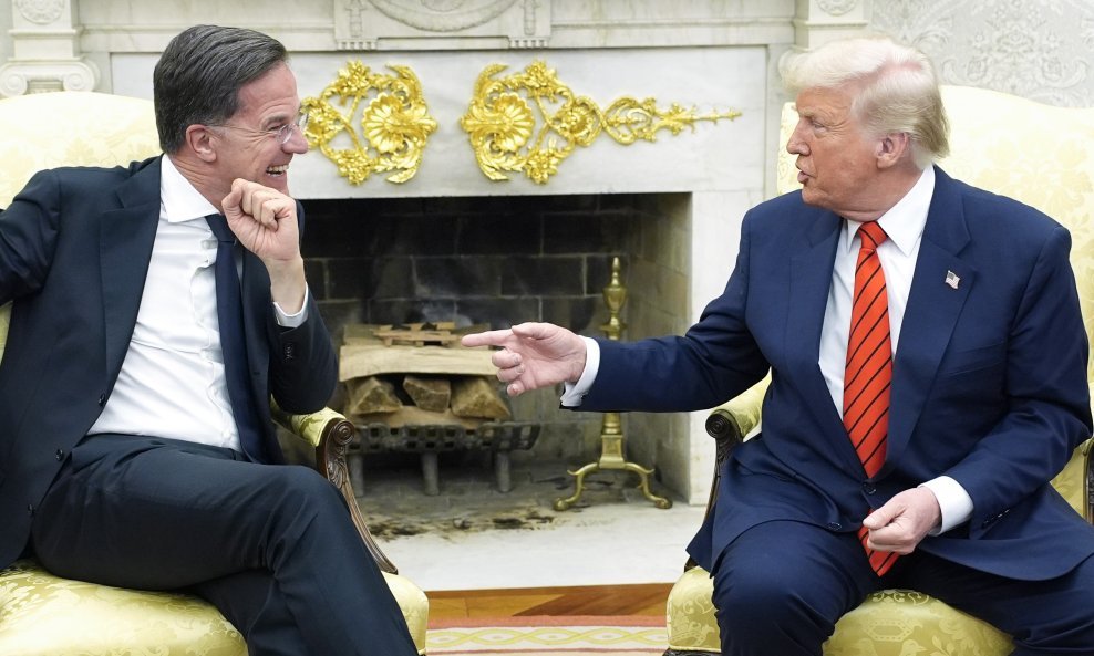 Mark Rutte i Donald Trump