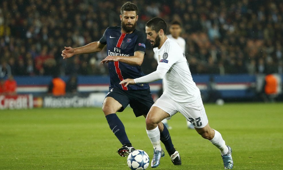 Isco Alarcon Thiago Motta Real Madrid PSG